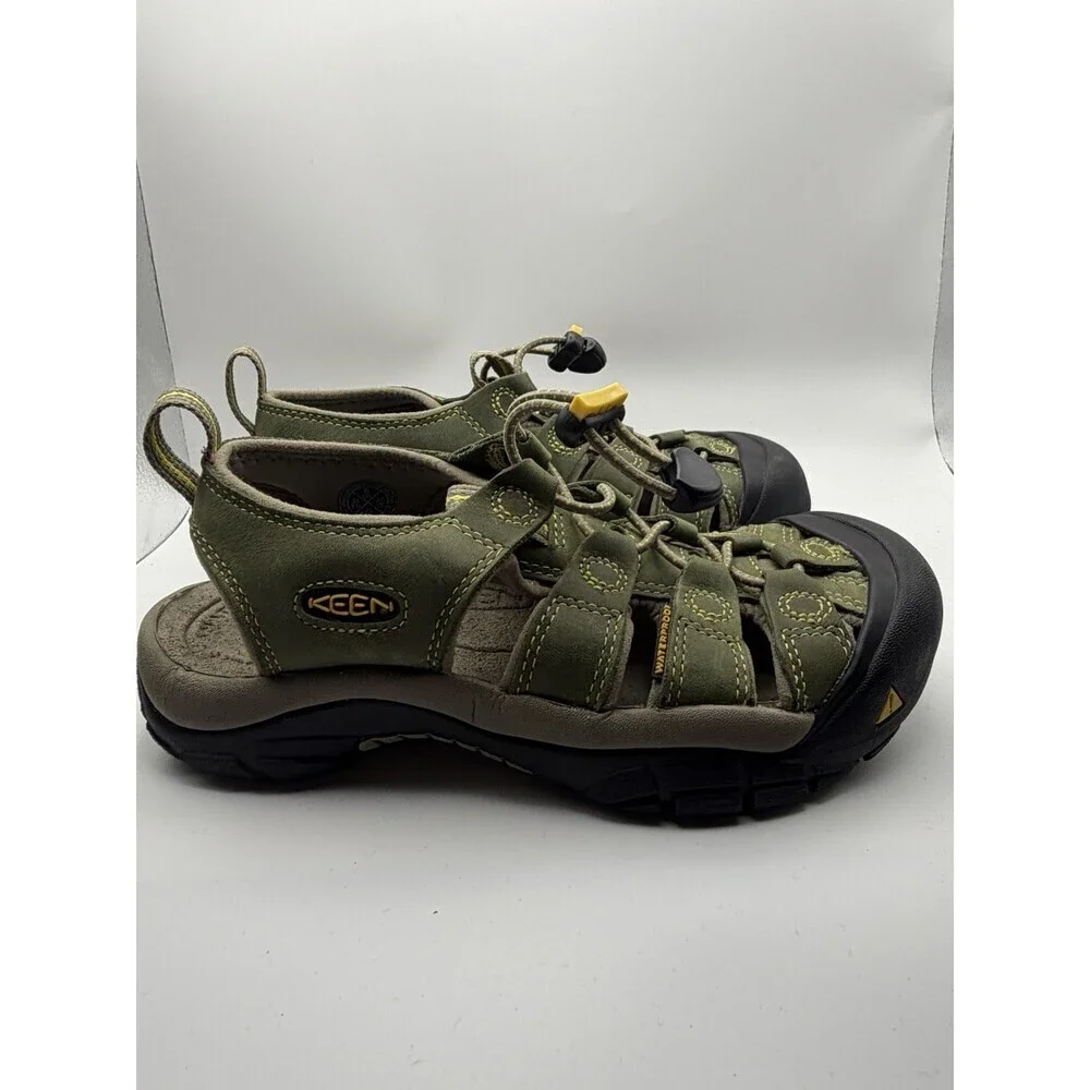 Keen Newport H2 Water Sandals Boys Size 6 Green/Yellow